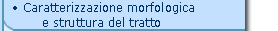 Caratterizzazione morfologica e struttura del tratto